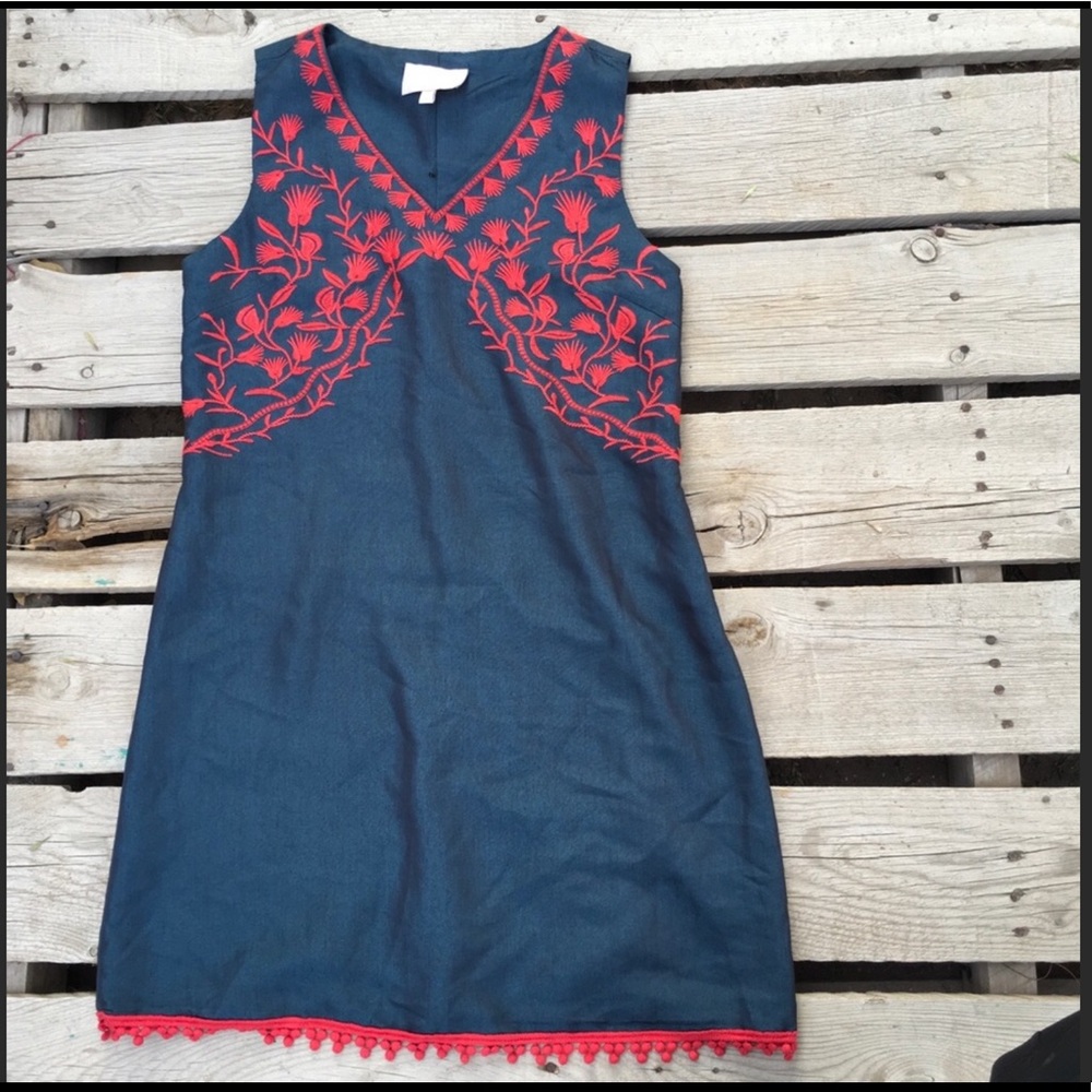 Stitch Fix skies are blue Embroidered dress S